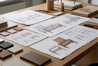 Custom furniture manufacturing and finishing process in Indonesia