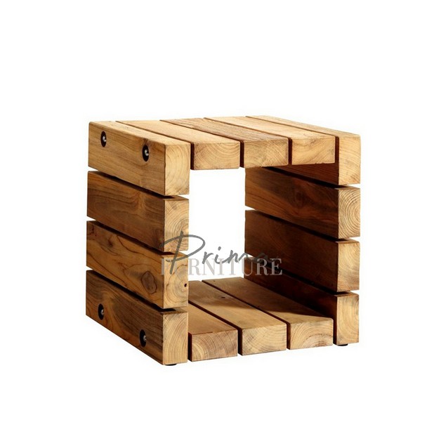 Griffin outdoor teak side and end table 40 x 40 cm