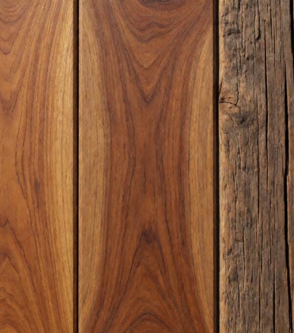 Comparison of teak wood grades A, B and C from an Indonesian furniture manufacturer