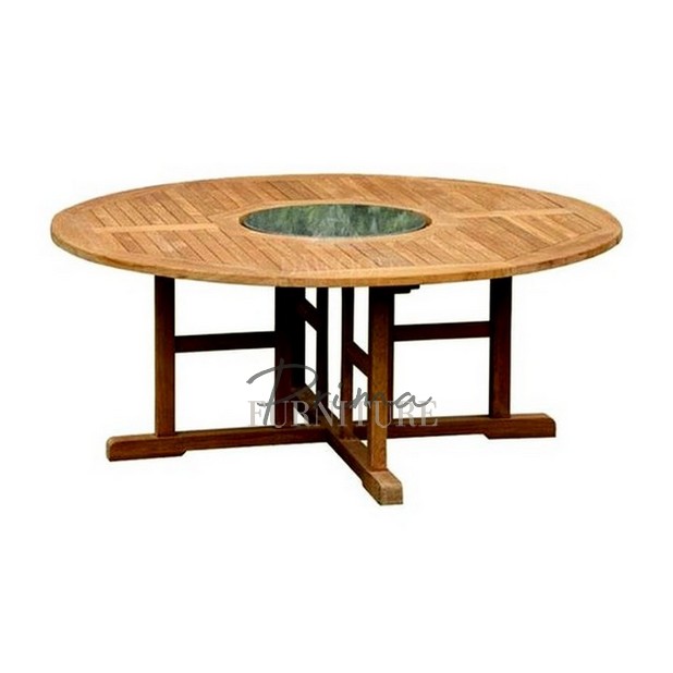 Bodhi round teak dining table 180 cm diameter